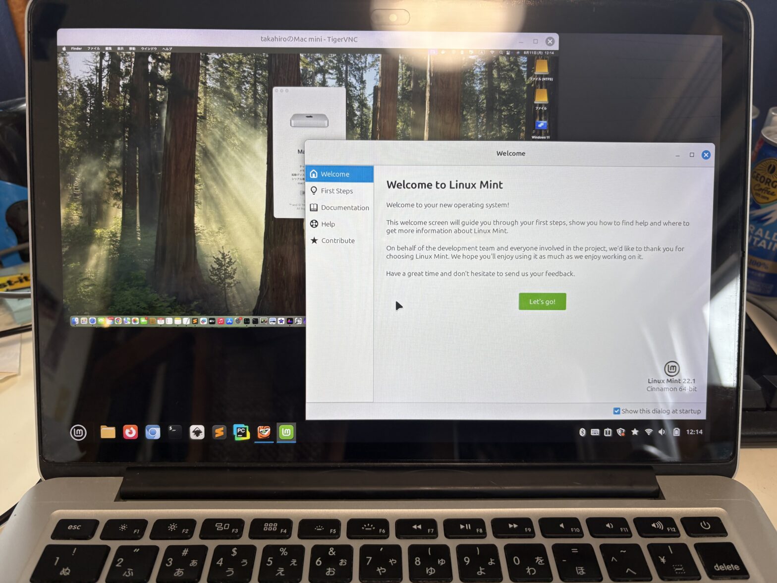 Linux Mint22とmbp2014